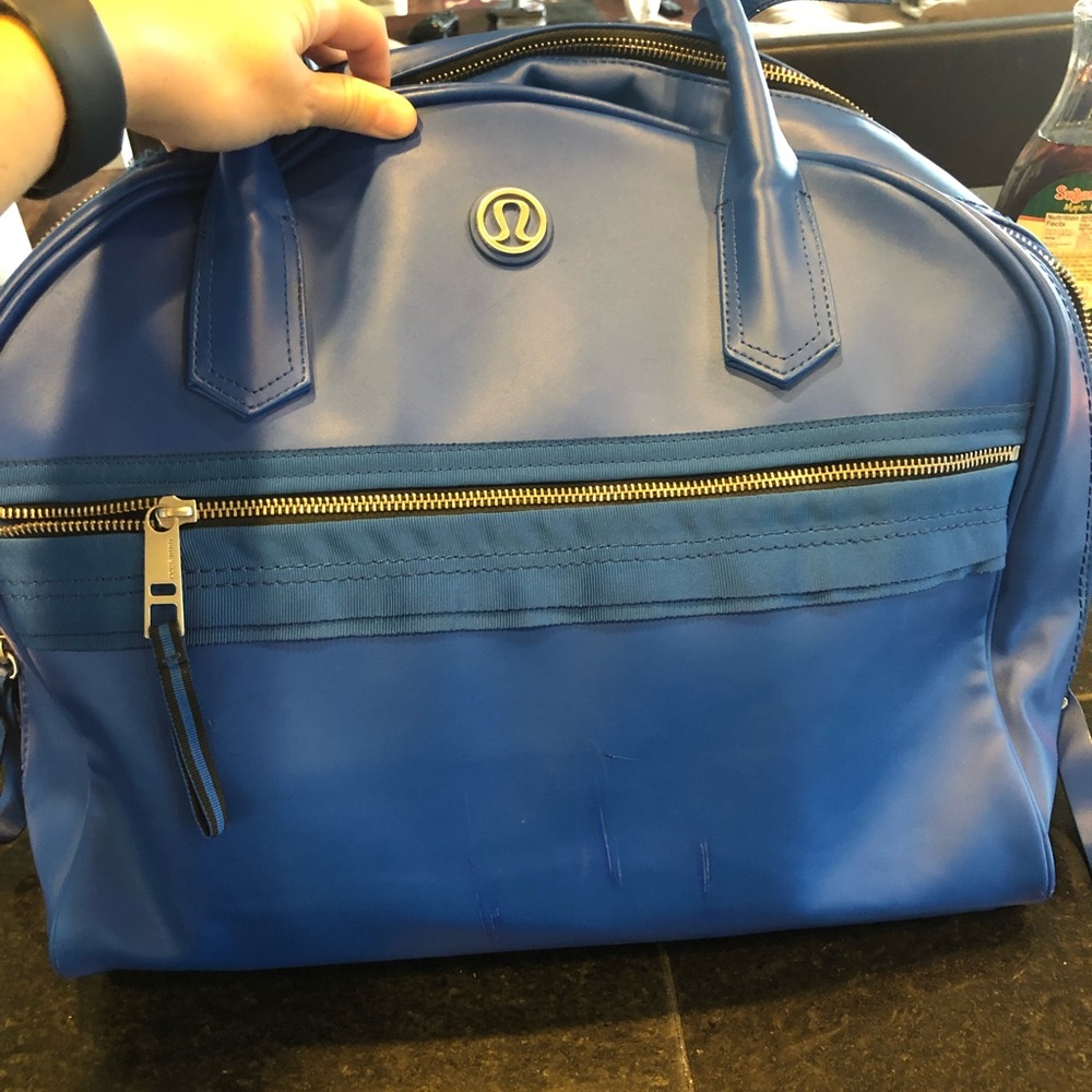 Lululemon "sweat once a day" bag